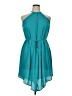 Mossimo 100% Polyester Solid Teal Cocktail Dress Size XL - photo 1