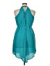 Mossimo 100% Polyester Solid Teal Cocktail Dress Size XL - photo 2