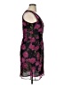 Tulle 100% Polyester Floral Black Purple Cocktail Dress Size XL - photo 4