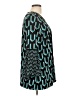 JM Collection Teal 3/4 Sleeve Blouse Size L - photo 4