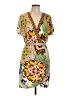 Hale Bob Print Yellow Casual Dress Size L - photo 1
