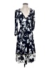 Eliza J Print Blue Cocktail Dress Size 2 - photo 1