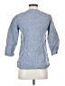 Boden 100% Linen Blue 3/4 Sleeve Blouse Size 2 - photo 2