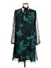Anne Klein 100% Polyester Print Teal Casual Dress Size 6 - photo 1