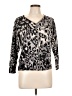 Escada Animal Print Silver Black Cardigan Size L - photo 1
