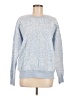 Aqua Animal Print Blue Pullover Sweater Size M - photo 1