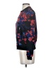French Connection 100% Viscose Floral Blue Black Track Jacket Size 2 - photo 5