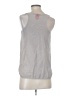 Eight Sixty 100% Silk Silver Tan Sleeveless Silk Top Size S - photo 2