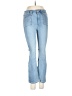 White House Black Market Hearts Blue Jeans Size 00 - photo 1