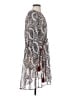 Floreat 100% Polyester Paisley Multi Color Silver Casual Dress Size M - photo 4