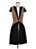 Zara Basic 100% Polyester Color Block Brown Casual Dress Size S - photo 1