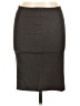 Sisley Solid Gray Casual Skirt Size 30 waist (estimated) - photo 1