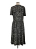 Susan Graver Animal Print Gray Casual Dress Size L - photo 2