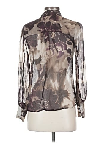 In Add Minus Long Sleeve Silk Top (view 2)
