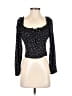 Wild Fable 100% Rayon Black Long Sleeve Top Size S - photo 1