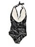 MICHAEL Michael Kors Print Black One Piece Swimsuit Size 8 - photo 2