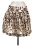 Express Design Studio Paisley Brown Casual Skirt Size 8 - photo 1