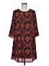 Everly 100% Polyester Paisley Burgundy Casual Dress Size M - photo 1