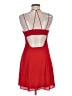 Express 100% Polyester Solid Red Cocktail Dress Size 6 - photo 2