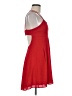 Express 100% Polyester Solid Red Cocktail Dress Size 6 - photo 4