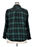 Torrid Plaid Green Long Sleeve Button-Down Shirt Size 2X Plus (2) - photo 2