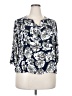 Fun2Fun 100% Rayon Silver 3/4 Sleeve Blouse Size 2X - photo 1