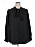 Torrid Polka Dots Black Long Sleeve Blouse Size 1X Plus (1) - photo 1