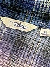 Great Northwest Indigo 100% Polyester Plaid Blue Long Sleeve Blouse Size XL - photo 7