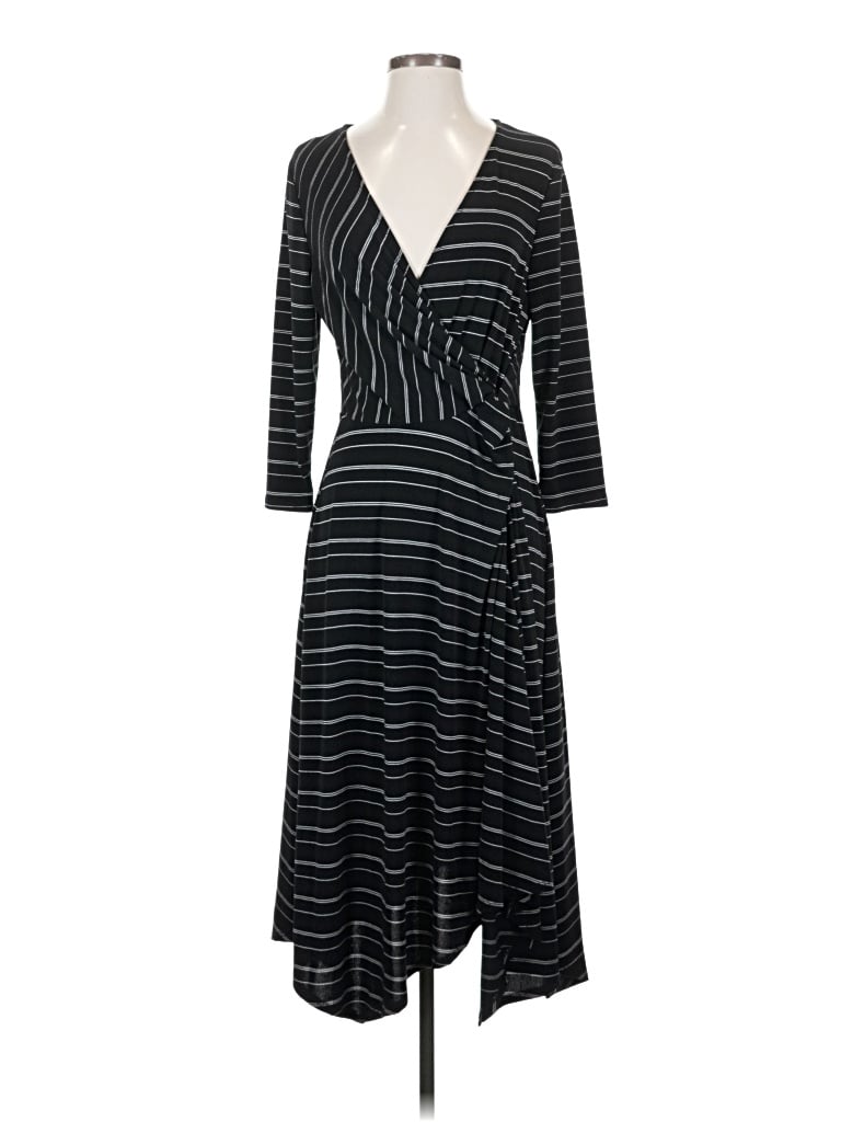 Pre-owned Perceptions Casual Dress In Black