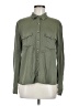 Harper 100% Rayon Green Long Sleeve Button-Down Shirt Size M - photo 1