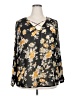 Live 4 Truth 100% Polyester Black Long Sleeve Blouse Size 2X - photo 1