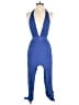 Lulus 100% Rayon Solid Blue Romper Size S - photo 1