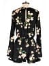 Pins and Needles 100% Polyester Floral Black Romper Size S - photo 2