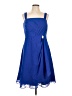 Assorted Brands Solid Blue Cocktail Dress Size 10 - photo 1