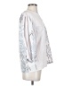 Brooke Wright 100% Cotton Silver Ivory 3/4 Sleeve Blouse Size S - photo 4