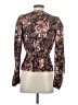 Express Burgundy Long Sleeve Blouse Size XS - photo 2
