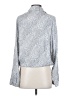 LNA Paisley Gray Long Sleeve Blouse Size XS - photo 2