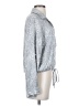 LNA Paisley Gray Long Sleeve Blouse Size XS - photo 4