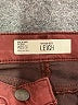 Topshop Argyle Burgundy Jeans Size 25 waist - photo 7