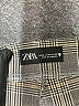 Zara Plaid Gray Casual Pants Size M - photo 7