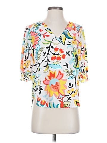 Ann Taylor Factory Short Sleeve Blouse (view 1)
