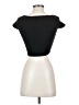 Shein Black Short Sleeve Top Size 4 - photo 2