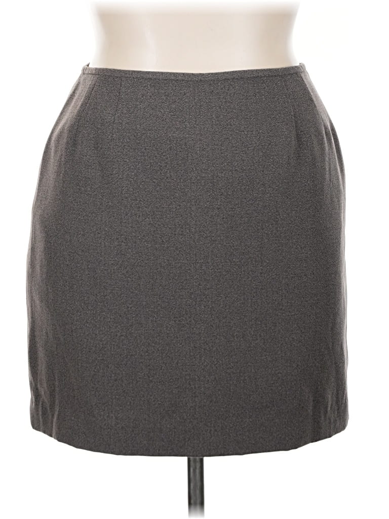Pre-owned Le Suit Formal Skirt In Gray