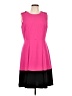Calvin Klein Color Block Pink Cocktail Dress Size 12 - photo 1