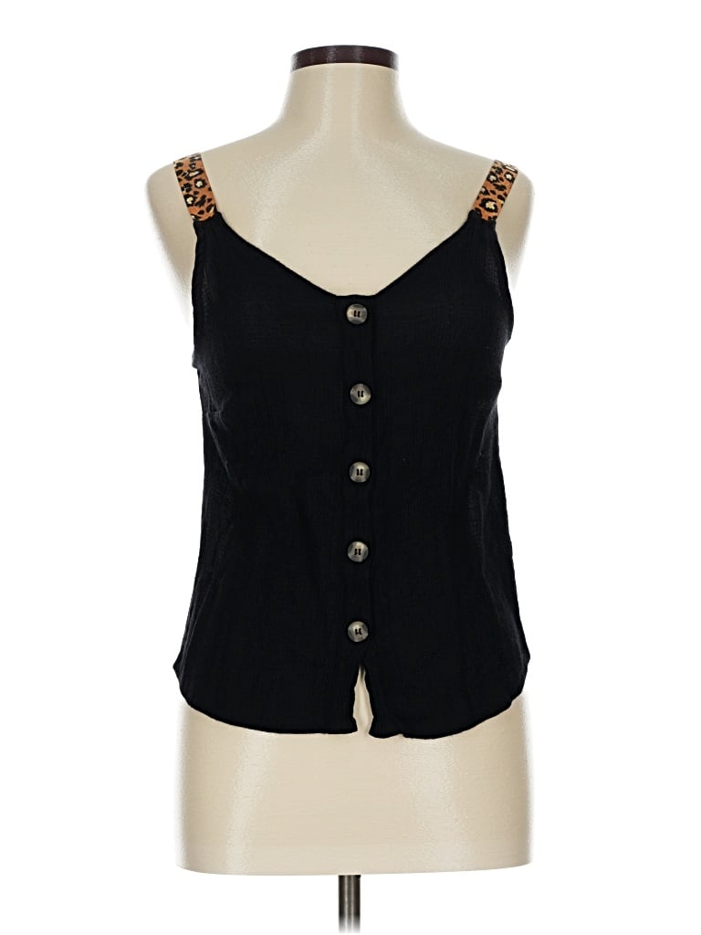 Pre-owned Mine Sleeveless Blouse In Black