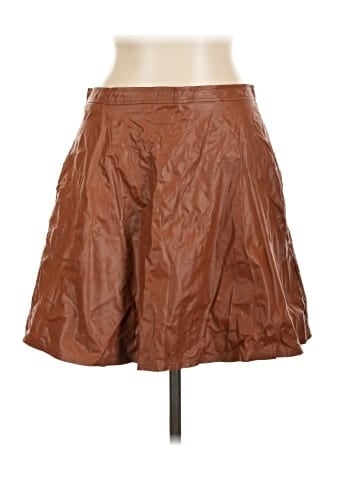 Tinley Road Faux Leather Skirt (view 1)