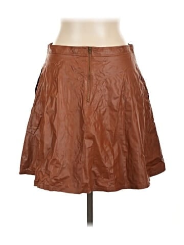 Tinley Road Faux Leather Skirt (view 2)