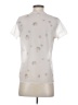 Hinge 100% Polyester Stars Ivory Short Sleeve Blouse Size XS - photo 2