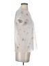 Hinge 100% Polyester Stars Ivory Short Sleeve Blouse Size XS - photo 4
