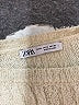 Zara 100% Polyester Ivory Long Sleeve Top Size M - photo 7